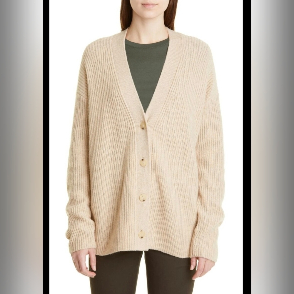 Vince Wool and Cashmere Blend Button Down Sweater